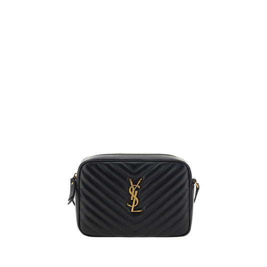 Borsa a tracolla Saint Laurent in pelle di vitello nera Bos Taurus