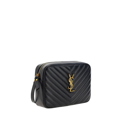 Borsa a tracolla Saint Laurent in pelle di vitello nera Bos Taurus