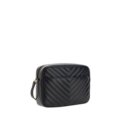 Borsa a tracolla Saint Laurent in pelle di vitello nera Bos Taurus