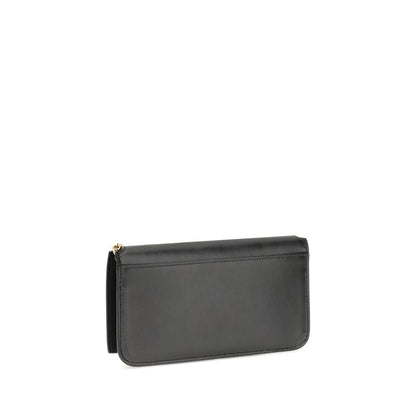Borsa a tracolla Saint Laurent in pelle di vitello nera Bos Taurus