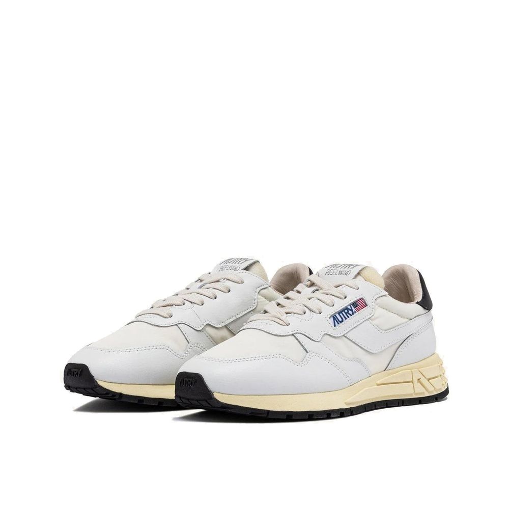 Baskets basses en cuir blanc Autry