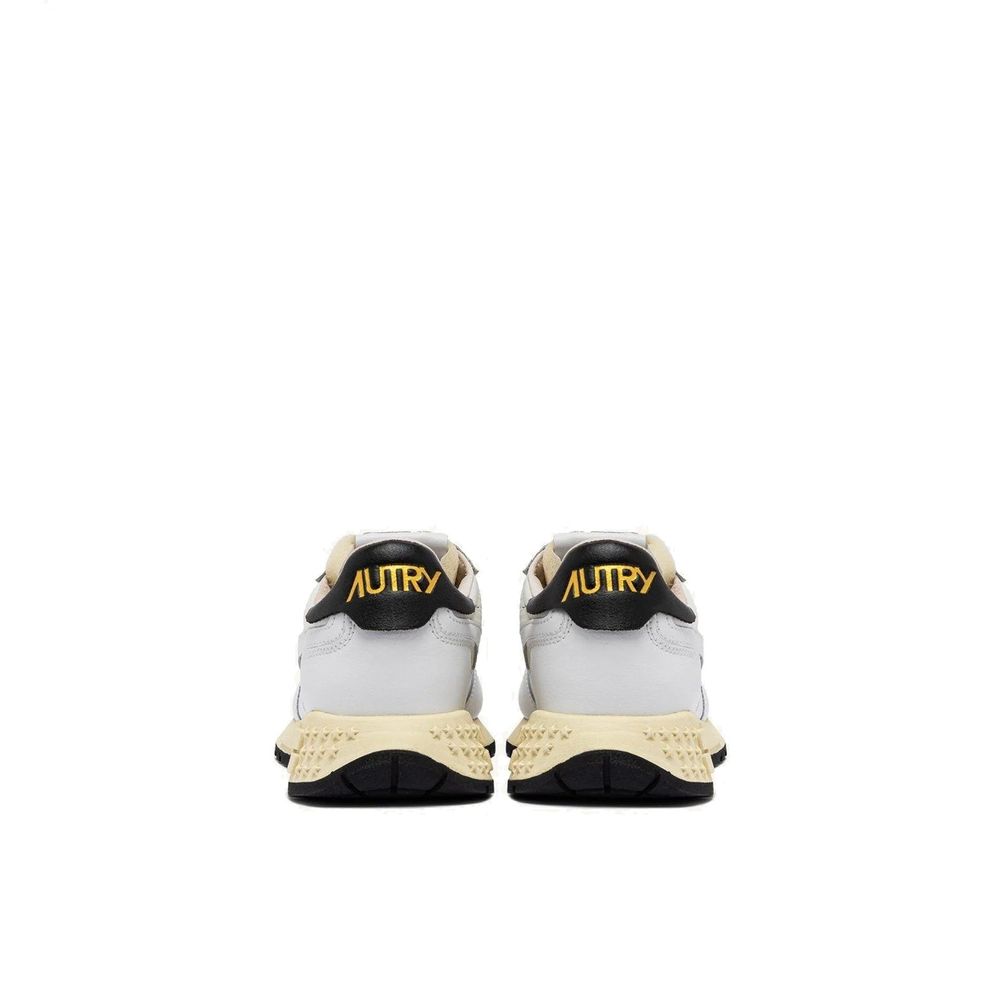 Baskets basses en cuir blanc Autry