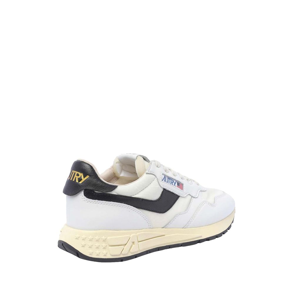 Baskets basses en cuir blanc Autry