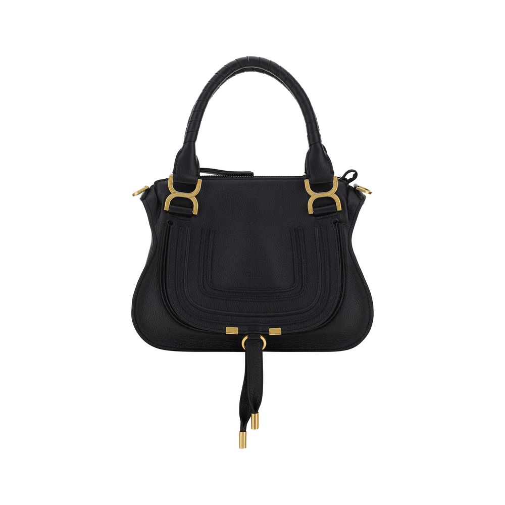 Borsa a tracolla Chloé Bos Taurus in pelle di vitello nera