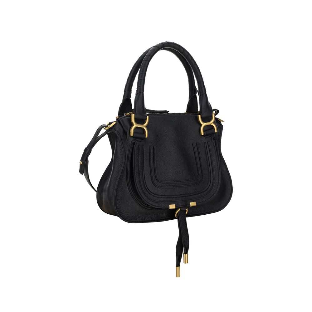 Borsa a tracolla Chloé Bos Taurus in pelle di vitello nera