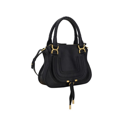 Borsa a tracolla Chloé Bos Taurus in pelle di vitello nera