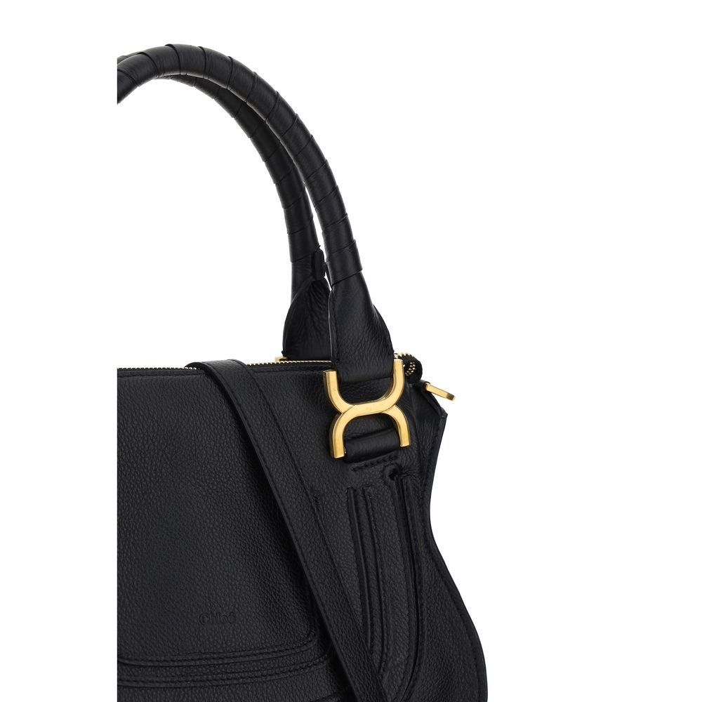Borsa a tracolla Chloé Bos Taurus in pelle di vitello nera