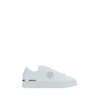 Baskets basses Philipp Plein Bos Taurus en cuir de veau blanc