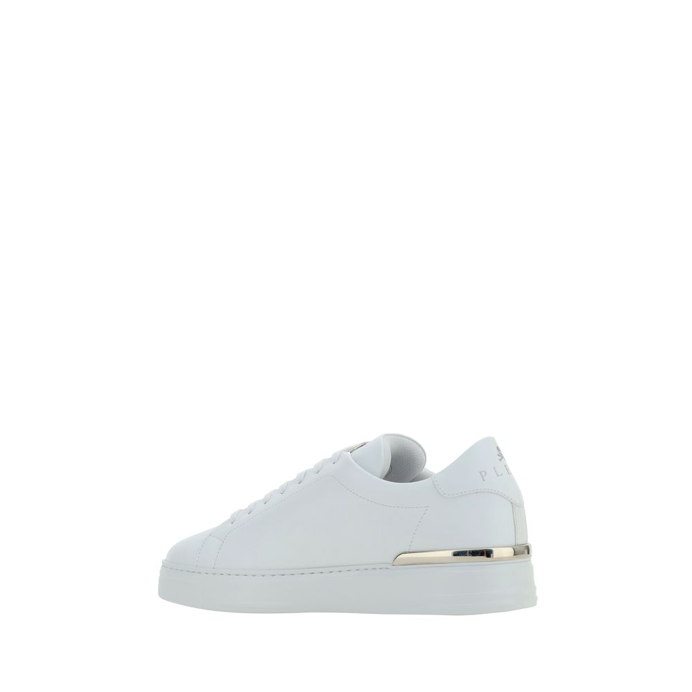 Baskets basses Philipp Plein Bos Taurus en cuir de veau blanc