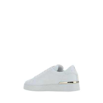 Baskets basses Philipp Plein Bos Taurus en cuir de veau blanc