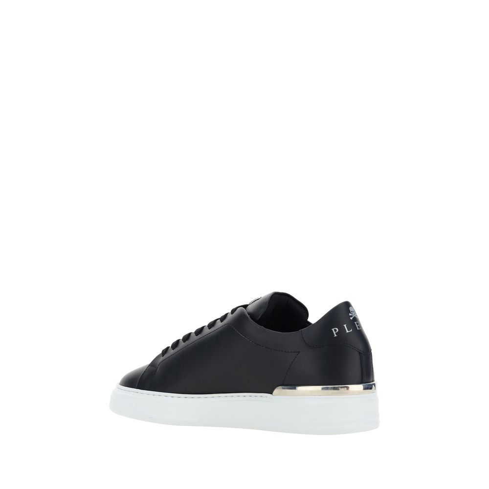 Baskets basses Bos Taurus en cuir de veau noir Philipp Plein