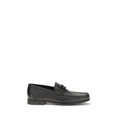 Mocassini slip-on Bos Taurus in pelle di vitello nera Ferragamo