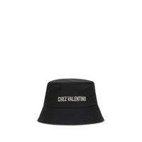 Valentino Garavani Cappello a Secchiello in Cotone Nero