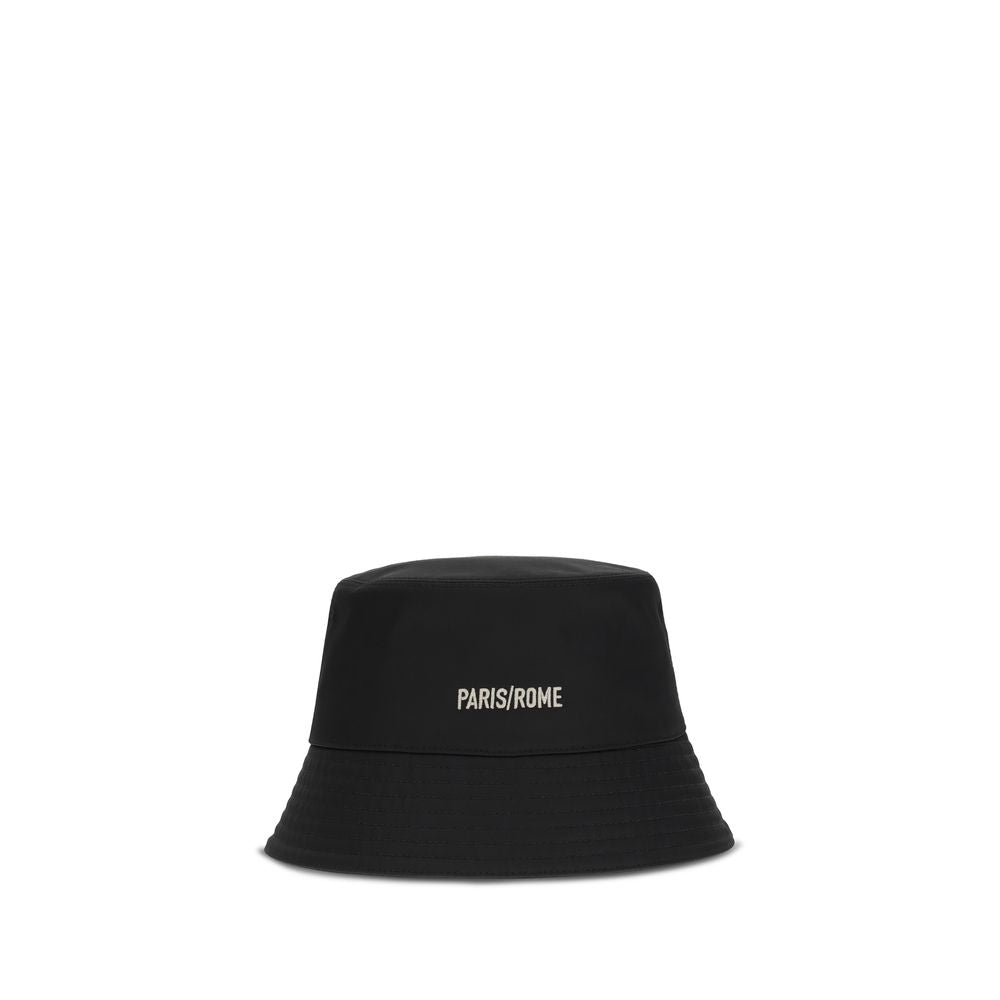 Valentino Garavani Cappello a Secchiello in Cotone Nero
