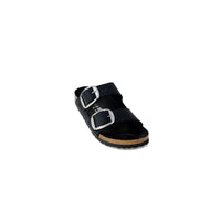 Pantoufles Birkenstock noires en synthétique