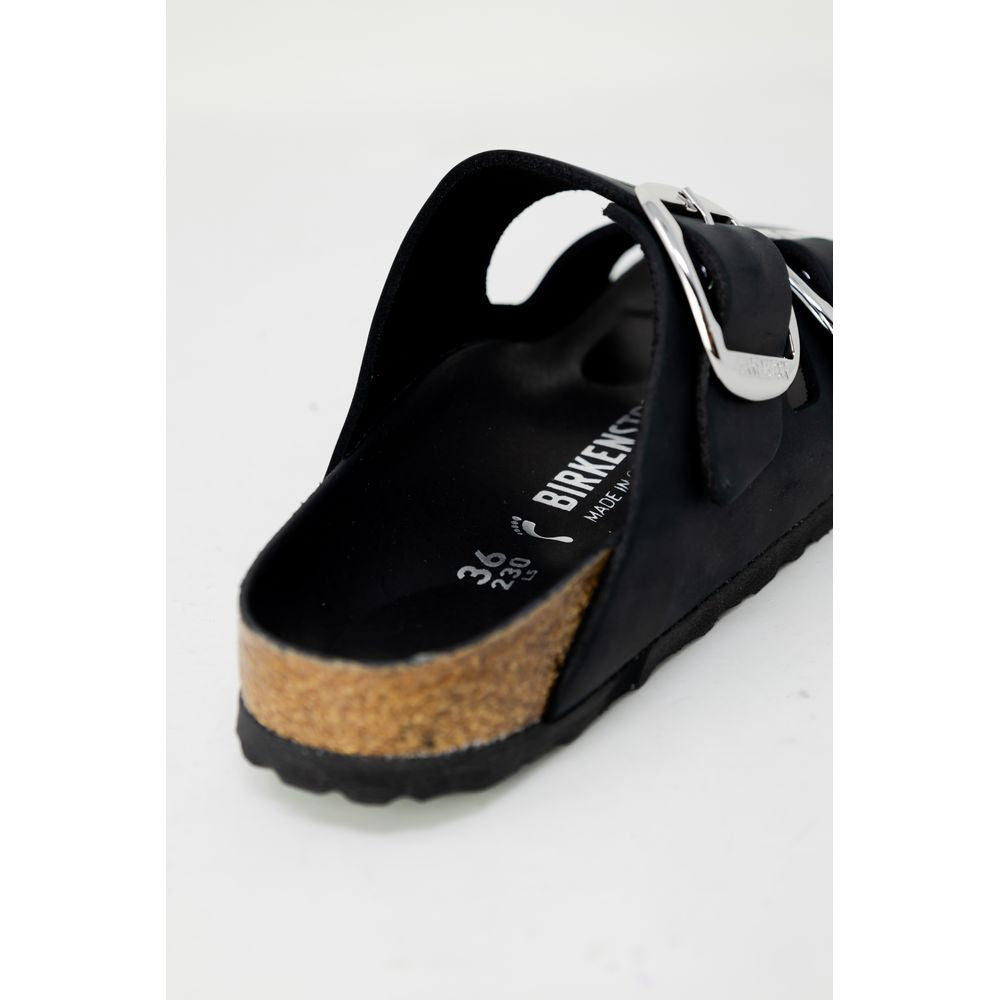 Pantoufles Birkenstock noires en synthétique