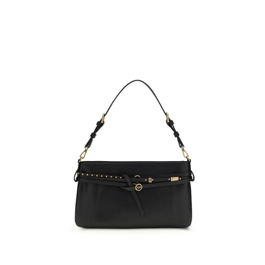 Borsa a tracolla PINKO Bos Taurus in pelle di vitello nera