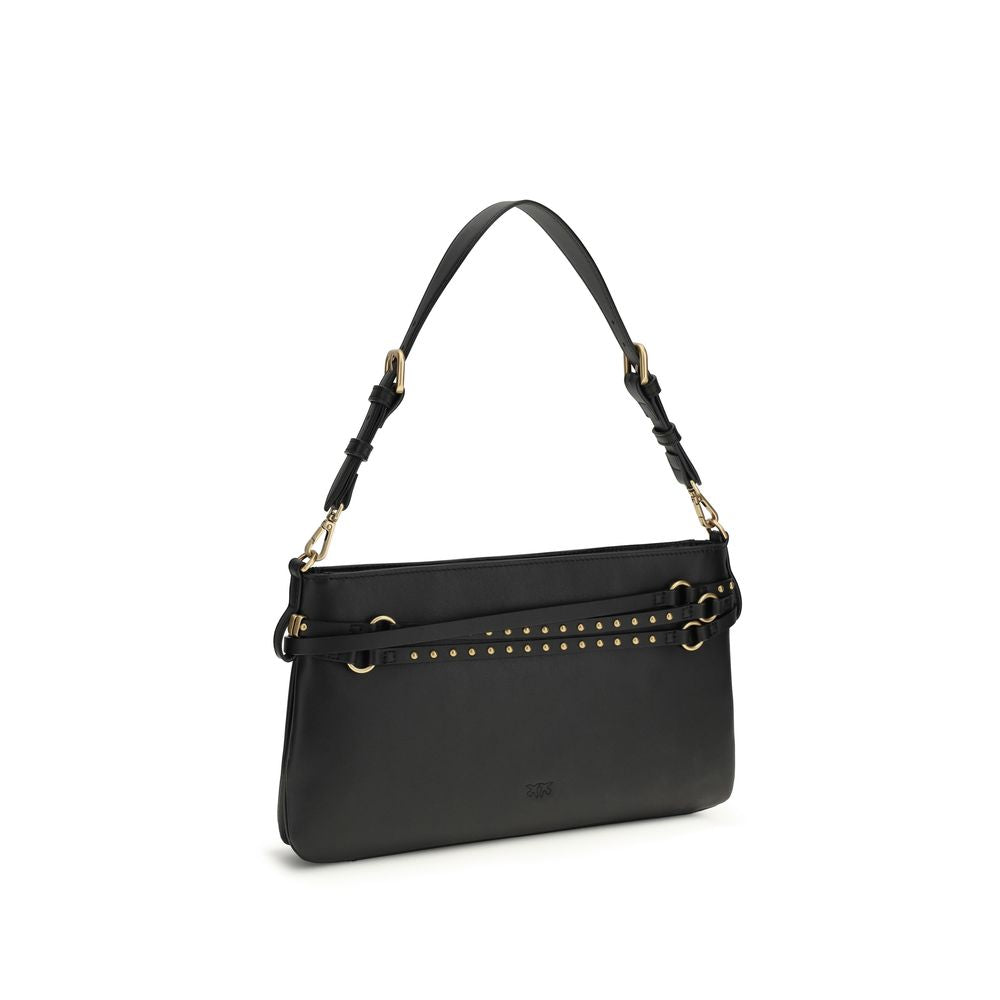 Sac bandoulière PINKO Bos Taurus en cuir de veau noir