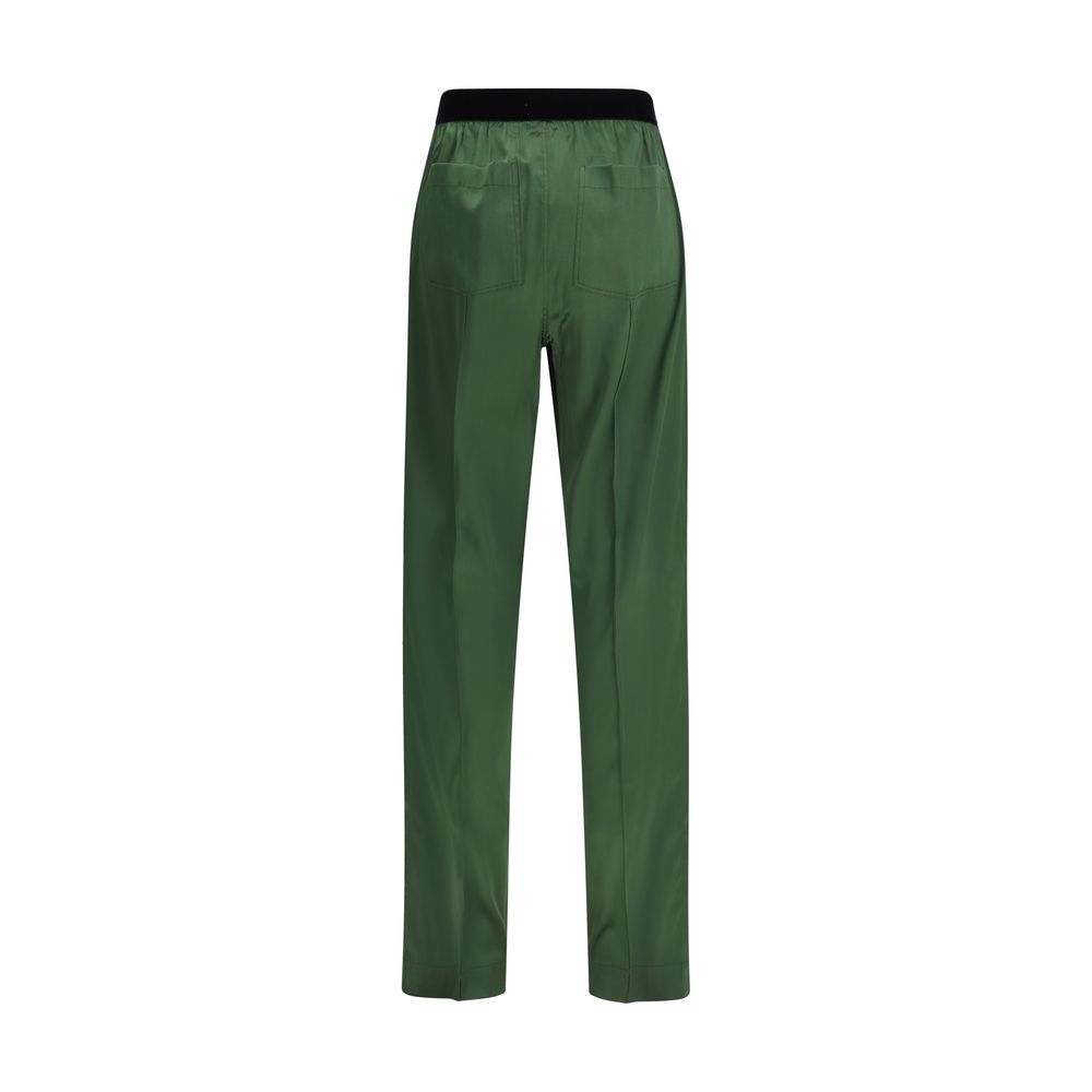 Pantalon décontracté bicolore en soie Tom Ford