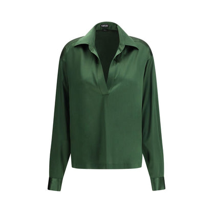 Camicia bicolore in seta di Tom Ford