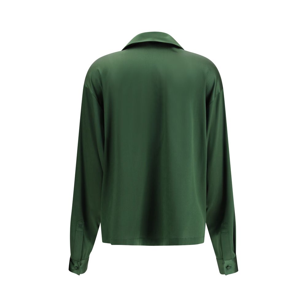 Camicia bicolore in seta di Tom Ford