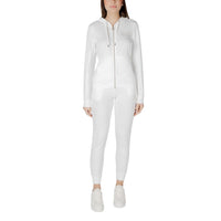 Tuta EA7 Emporio Armani in poliestere crema
