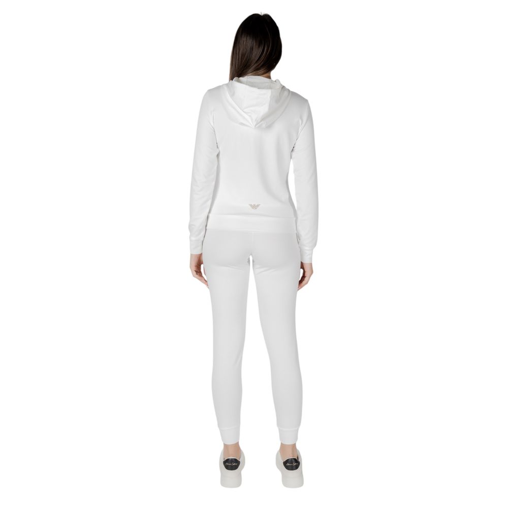 Tuta EA7 Emporio Armani in poliestere crema