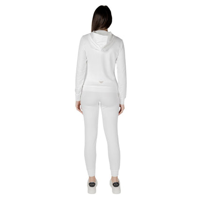 Tuta EA7 Emporio Armani in poliestere crema