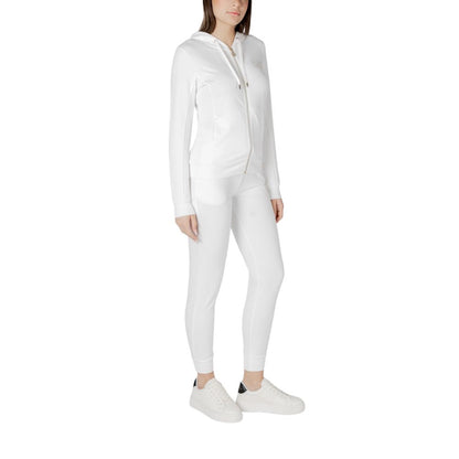 Tuta EA7 Emporio Armani in poliestere crema