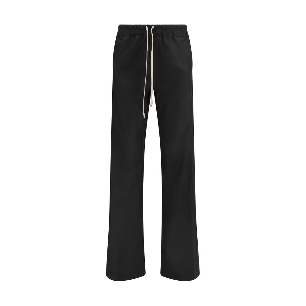 Moncler x Rick Owens Pantaloni casual neri in poliestere