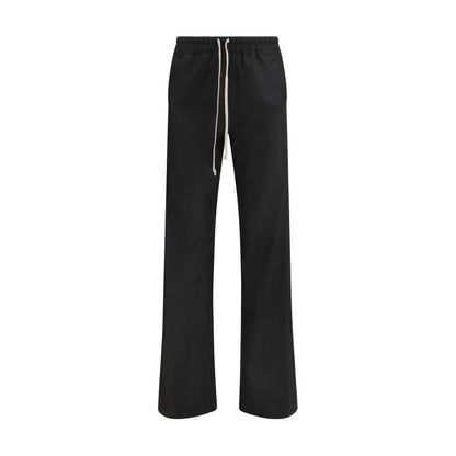 Moncler x Rick Owens Pantaloni casual neri in poliestere