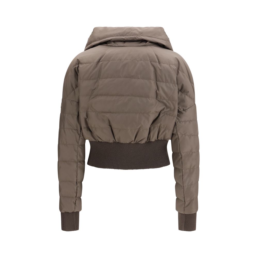 Cappotto in poliestere marrone Moncler x Rick Owens