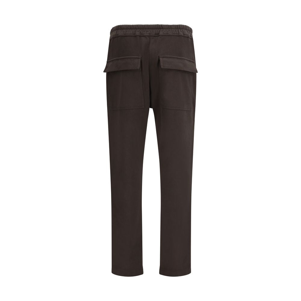 Pantalon de survêtement Moncler x Rick Owens en coton marron