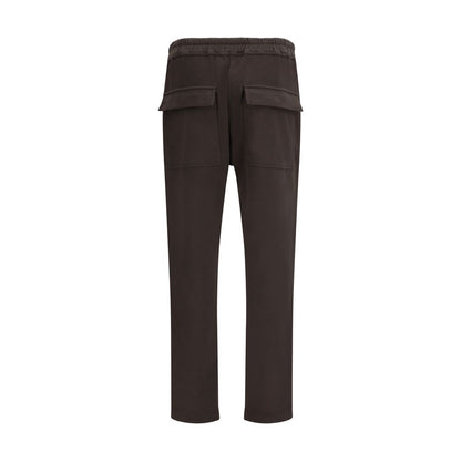 Pantalon de survêtement Moncler x Rick Owens en coton marron