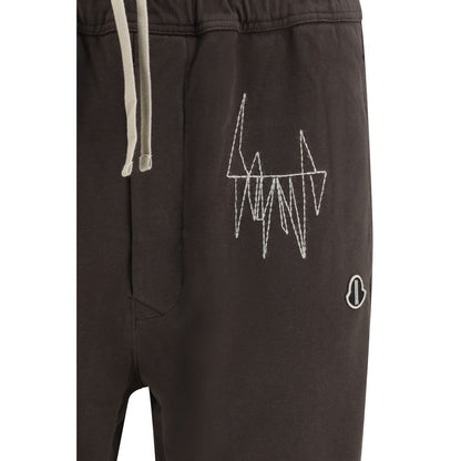 Pantalon de survêtement Moncler x Rick Owens en coton marron
