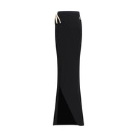 Gonna lunga Moncler x Rick Owens in cotone nero