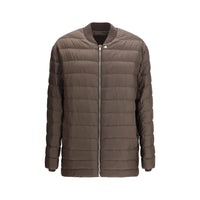 Bomber Moncler x Rick Owens in piuma d'oca marrone