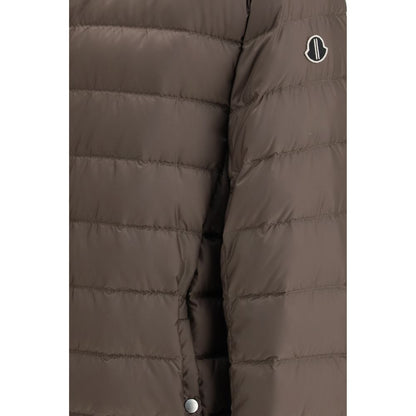 Bomber Moncler x Rick Owens in piuma d'oca marrone