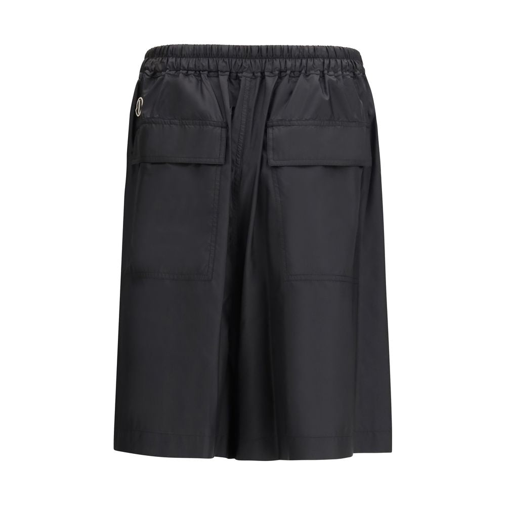 Short de type bermuda Moncler x Rick Owens en polyester noir