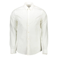 Camicia da uomo in cotone bianco Calvin Klein