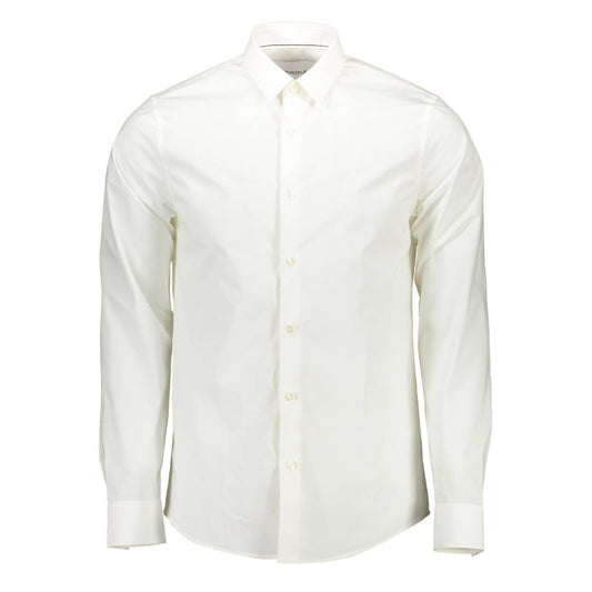 Camicia da uomo in cotone bianco Calvin Klein