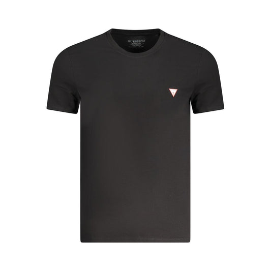 T-shirt da uomo Guess Jeans in cotone nero