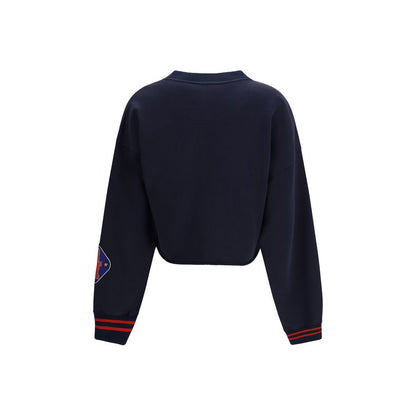 Felpa Off-White in cotone blu