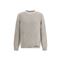 Off-White Beige Cotton Sweatshirt