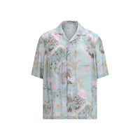 Camicia in viscosa fantasia Off-White
