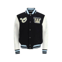 Bomber en laine noir Off-White