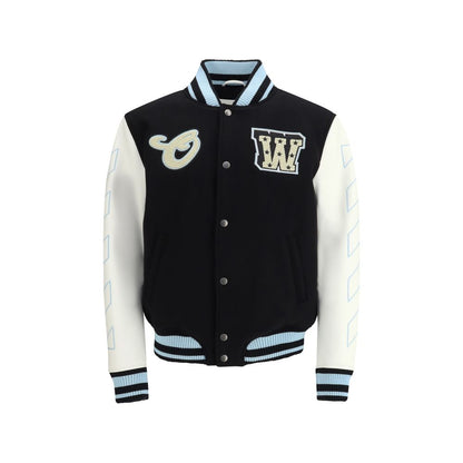 Bomber en laine noir Off-White