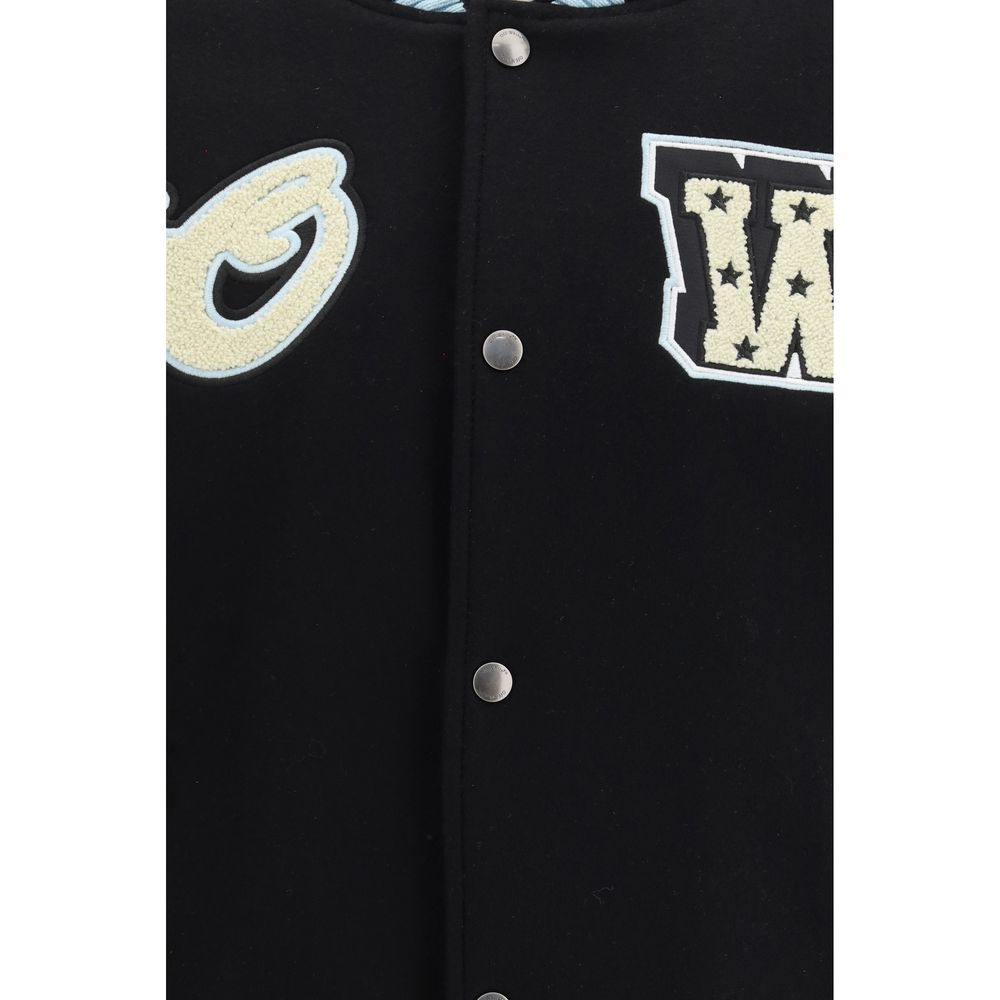 Bomber en laine noir Off-White