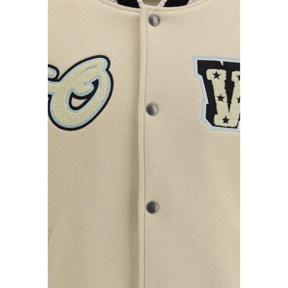 Bomber Off-White en laine beige