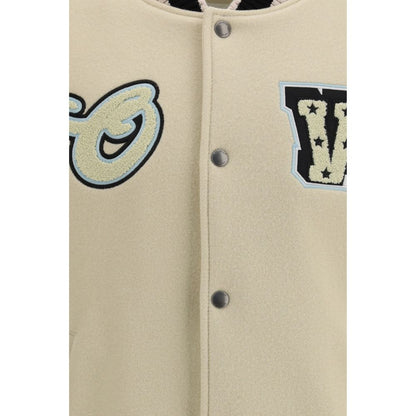 Bomber Off-White en laine beige